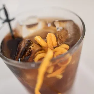 Coke &amp; Whisky with Orange Peel