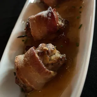 Bacon Wrapped Quail