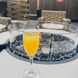 Mimosas at breakfast bar
