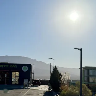 outside