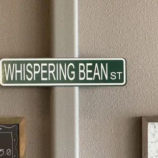 a sign on the wall