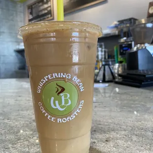Pumpkin  spice iced latte