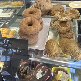 Gluten free donut selection.