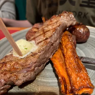 Char-crusted New York Strip*