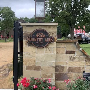 the entrance to the winery