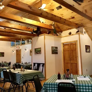 Upstairs dining area