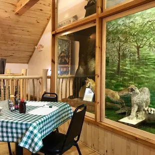 Upstairs dining area