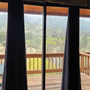 A room with a view, waking up to this will be lovely. Small heater keeps this room toasty.