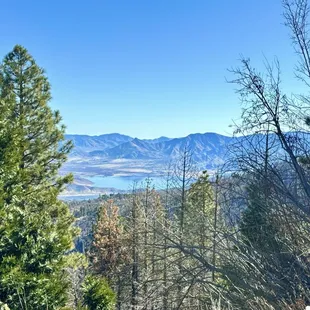 View from a drive up above Lake Isabella