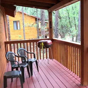 Front Porch overlooks National Forest