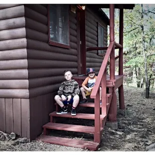 Outside our cute little cabin. #2