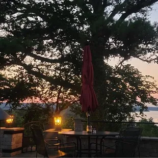 View from the outdoor sitting area