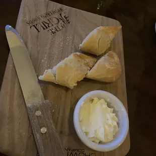 Fresh bread is tasty just tell them to keep it coming