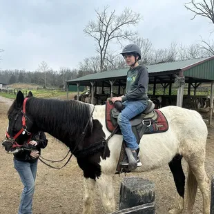 Getting ready for a trail ride