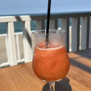 a glass of watermelon