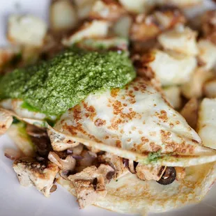 Tetrazzini Savory Crepe