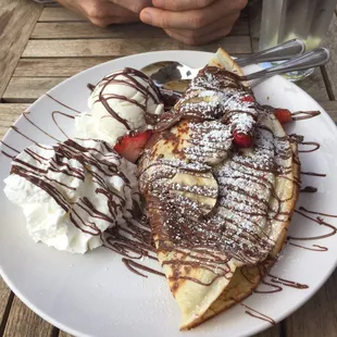 Strawberry and Nutella Crepe