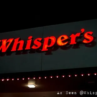 Outside of new Whispers on Havana.