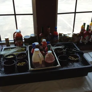 Bloody bar at Whistle Binkies.