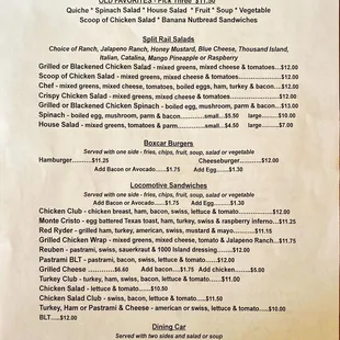 Lunch Menu as of 12/5/2021