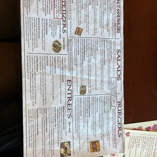 Their menu as of February 13th, 2022