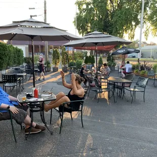 July 2020  - parking lot now a patio.