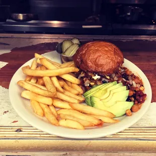 Quinoa Chili Beyond Burger special