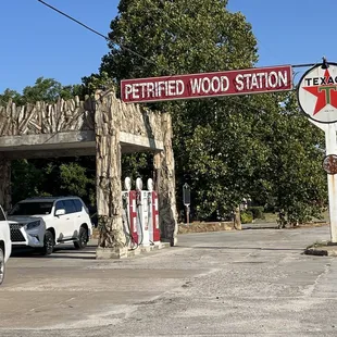 Adorable oldie gas station