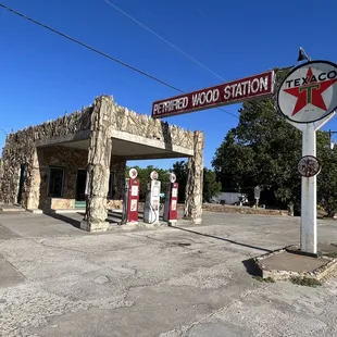 the entrance to the station