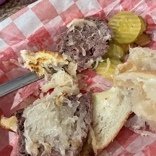 This is NOT a corned beef Reuben... this is NOT corned beef. I was today years old when I learned that corned beef comes in a can I guess?