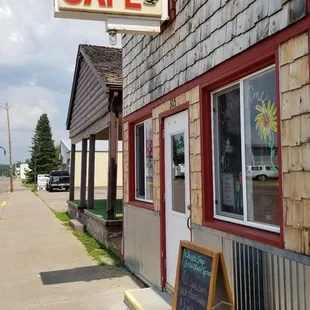 the outside of the building