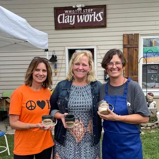 Bonnie McNett at the 2022 Pottery Affaire with event sponsor Besl, Baden &amp; Jones EXP Realty.