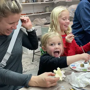 Ornament painting party.