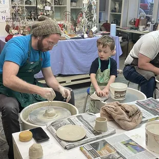 Family party with children and adults.