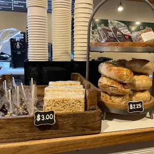 a variety of pastries