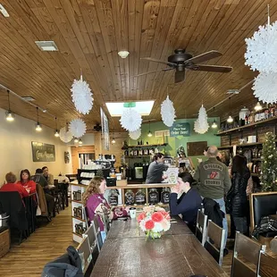customers sitting at tables