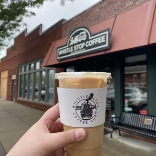 Salted butterscotch latte