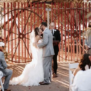 The first kiss married