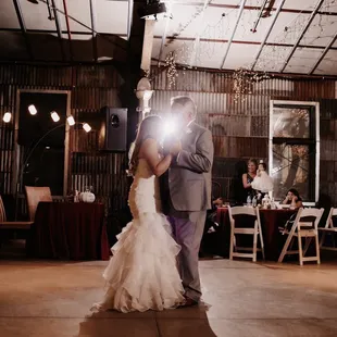 Daughter and father dance