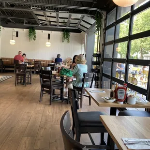 Inside with view of patio