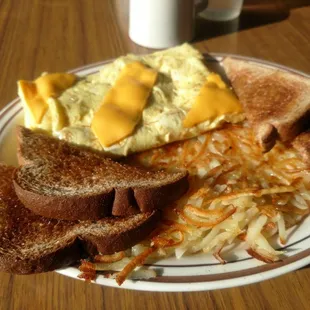 Ham and cheese omelet