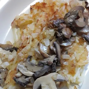 Hash Browns w/Mushrooms &amp; Onions
