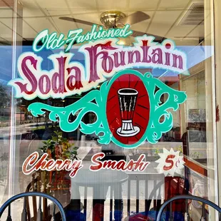 the front window