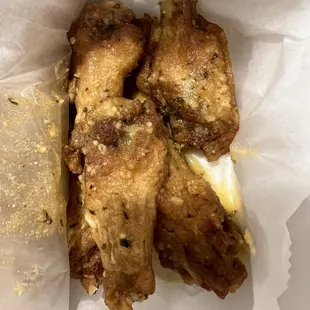 Garlic Parmesan wings