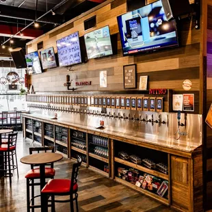 With 50 self-serve taps, we have the widest selection of drinks in the entire region.