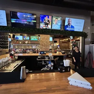 View from new expanded space towards the tap wall