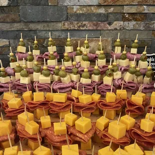 Whistle catering menu includes customizable grazing tables.