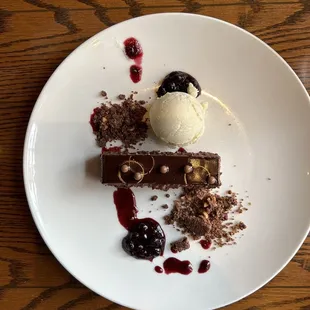 Bourbon Chocolate Torte--yummy but rich!!