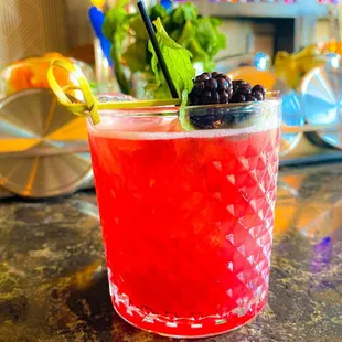 Bourbon Bramble