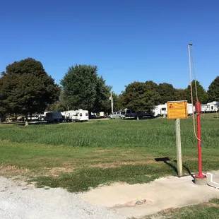 The first row of sites